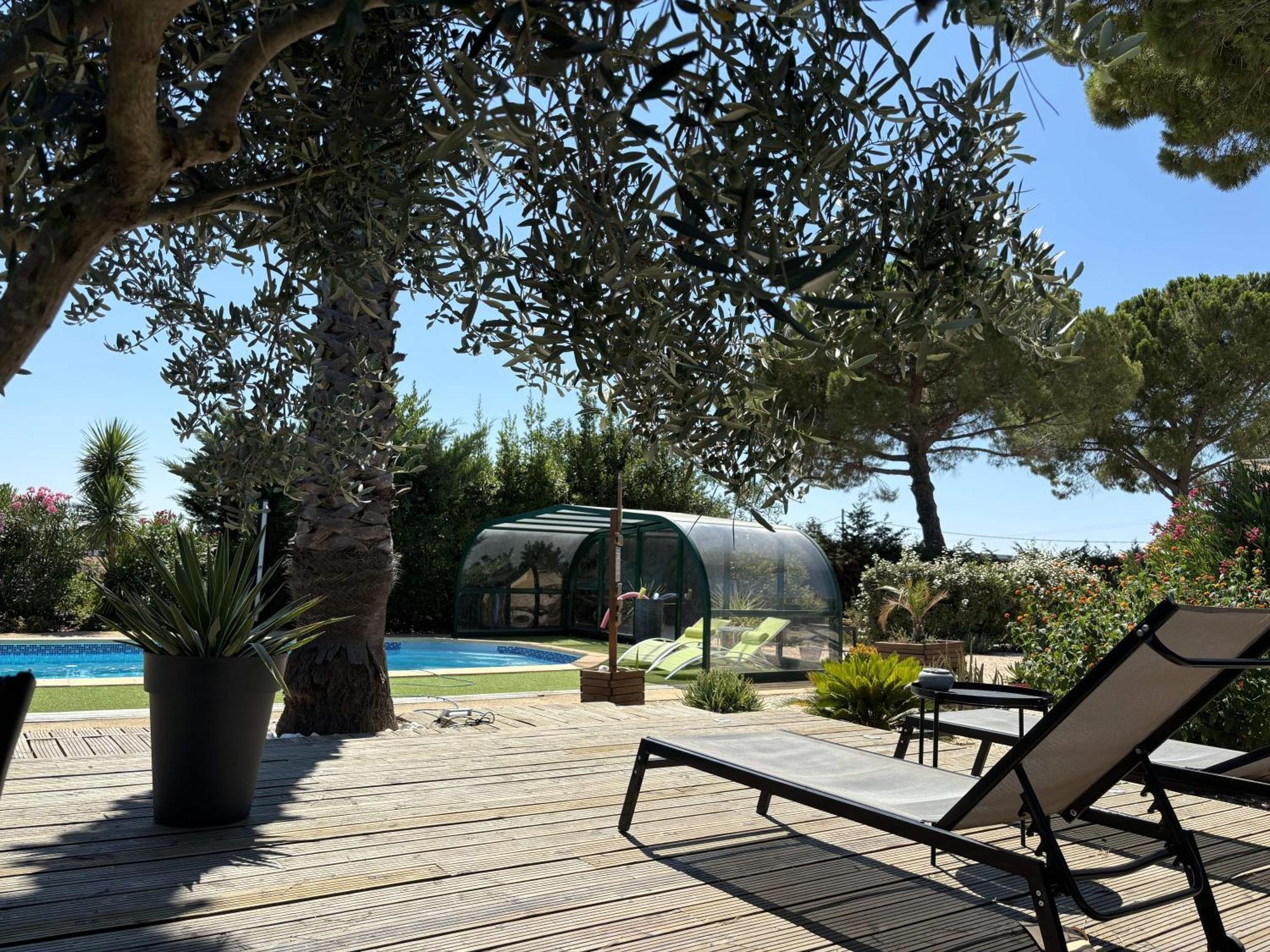 A L'Oree Des Vignes Montady Exteriér fotografie